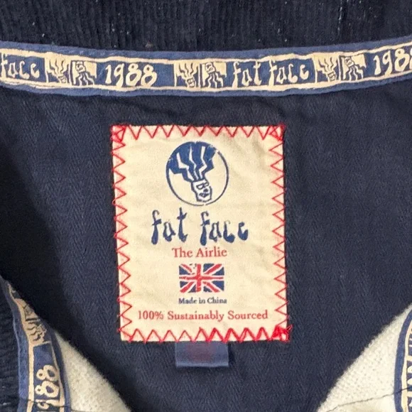 EUC!  Men’s Fat Face Navy and Cream Airlie Pullover - only worn twice! - Picture 2 of 5